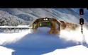 Απίστευτες εικόνες με τρένα που κινούνται μέσα σε χιόνι. Βίντεο
