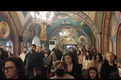 Αγιασμός των υδάτων στο Παρεκκλήσιο του σιδηροδρομικού σταθμού Θεσσαλονικης. Εικόνες και βίντεο.