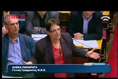 Παπαρήγα: Σας συμφέρει η βαβούρα (Video)