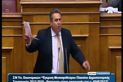 [VIDEO] O Kαμμένος ξεμπροστίαζει Σαμαρά στη Βουλή!