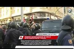 Συμπλοκές διαδηλωτών-αστυνομικών στη Μαδρίτη