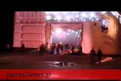 Πάτρα: 40 νταλίκες καίγονται στο ΚΡΗΤΗ ΙΙ