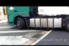 Τι δουλειά είχε η νταλίκα στους πεζόδρομους της Λαμίας