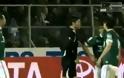 Ποδοσφαιριστής... νίντζα βγάζει νοκ άουτ τερματοφύλακα (video)