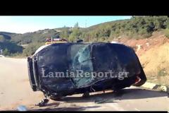 Λαμία: Τον έσωσε η ζώνη και η θεά τύχη