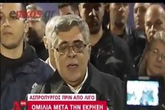 Εικόνες και Βίντεο από την συγκέντρωση της Χρυσής Αυγής στον Ασπρόπυργο,μετά την τρομοκρατική επίθεση στα γραφεία του κόμματος..