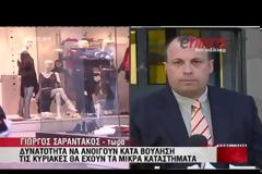 ΑΝΟΙΚΤΑ ΟΛΕΣ ΤΙΣ ΚΥΡΙΑΚΕΣ ΤΟΥ ΕΤΟΥΣ ΤΑ ΚΑΤΑΣΤΗΜΑΤΑ ΕΩΣ 250 Μ2 (VIDEO)