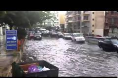 Πάτρα: Ποτάμια οι δρόμοι εξαιτίας της κακοκαιρίας - Προβλήματα στο κέντρο