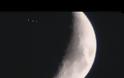 Τρια μεγάλα UFO που διασχίζουν την σκοτεινή πλευρά της  Σελήνης, Δεκέμβριος 2012.