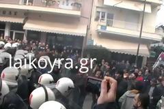 Πανικός στην Νάουσα από δακρυγόνα (Βίντεο)
