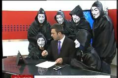 Πάτρα: Επίθεση των anonymous on air σε τηλεοπτικό σταθμό! - Δείτε το βίντεο