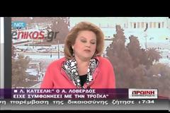 Λ. ΚΑΤΣΕΛΗ: ΚΑΝΕΝΑΣ ΔΕΝ ΕΙΧΕ ΑΝΤΙΡΡΗΣΗ ΣΤΟ ΠΡΩΤΟ ΜΝΗΜΟΝΙΟ (VIDEO)