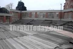 Φούσκωσε το υπαίθριο δημοτικό αμφιθέατρο Ξάνθης από τη νεροποντή!