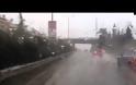 Τώρα: Έντονη βροχόπτωση στην Θεσ/νίκη (video)