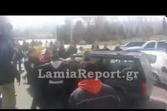 Δείτε βίντεο και φωτογραφίες από τον πόλεμο αγροτών - ΜΑΤ στην Ανθήλη