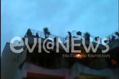 Χαλκίδα: Το σπίτι γέμισε καπνούς και η ταράτσα φλόγες!