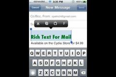 Rich Text For Mail: System tweak