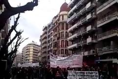 Πορεία σπουδαστών και φοιτητών στη Θεσσαλονίκη κατά του σχεδίου Αθηνά