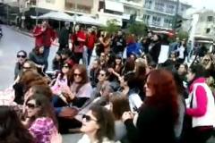 Συγκέντρωση και πορεία των φοιτητών της λογοθεραπείας στην Καλαμάτα [video]