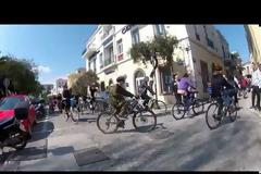 Κοσμοσυρροή στην 2η μασκέ ποδηλατοπορεία στην Μυτιλήνη-Δείτε το βίντεο