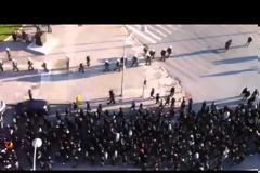 Η πορεία των παοκτσήδων στο κέντρο της Θεσσαλονίκης