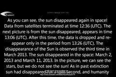 UFO κοντά στον Ήλιο και η εξαφάνιση του Ήλιου 20,Μαρτιου 2013.