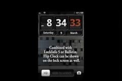 Flip Clock for Notification Center: Cydia addons new