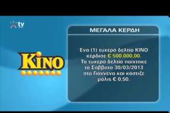 Άφαντος ο υπερτυχερός, που με 0,50 ευρώ κέρδισε 500.000 ευρώ
