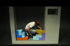 Τρισδιάστατο Tetris φτιαγμένο με κιμωλία!