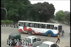 Σύγκρουση λεωφορείων on camera