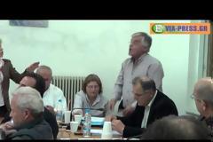 Πανικός στο Δημοτικό Συμβούλιο της Ερέτριας