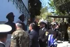 Ο Π. Παναγιωτόπουλος & συγγενείς των πεσσόντων στα αποκαλυπτήρια προτομών των ηρώων στα Ίμια (Φωτό - Βίντεο)