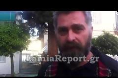 Οι Χρυσαυγίτες υποδέχθηκαν τον Μάκη Βορίδη στη Λαμία [video]