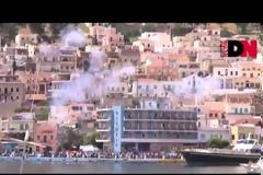 Κάλυμνος: Πρώτη Ανάσταση στη Κεντρική Πλατεία με δυναμίτες