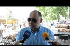 Ο Κοτρωνιάς έπιασε και πάλι την κορδέλα...για το κοκορέτσι στο «Ρουμελιώτικο Πάσχα» [video]