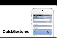 QuickGestures: Cydia tweak new