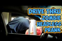 Φάρσα: Ακέφαλο Zombie σε Drive-Thru (Video)