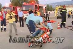 Εντυπωσίασε το crash test στην Π.Ε.Λ. Αστυνομία, ΕΜΑΚ και ΕΚΑΒ έσωσαν μια ανθρώπινη ζωή