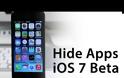 Ios 7 beta 3:Ένα bug σας επιτρέπει να κρύψετε εφαρμογές
