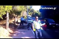 ΠΡΙΝ ΛΙΓΟ: Σοβαρό τροχαίο στην Ακρωτηρίου στα Χανιά [Photos & Video]