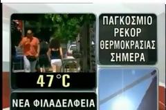 Σπάνιο video: 47.5°C στη Νέα Φιλαδέλφεια