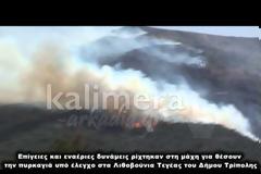 Βίντεο από τη σημερινή μεγάλη φωτιά στην Αρκαδία