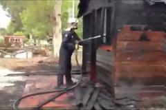 Κάηκε το σπίτι του Αϊ Βασίλη στη Στυλίδα [video]