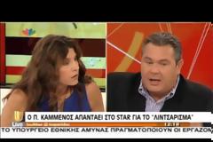 Άγριος καυγάς και αποχώρηση Καμμένου από τηλεοπτική εκπομπή - Δεν απάντησε για το λιντσάρισμα Πάχτα και επιτέθηκε στην δημοσιογράφο