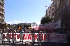 Σε εξέλιξη συγκεντρώσεις στη Θεσσαλονίκη  (video)