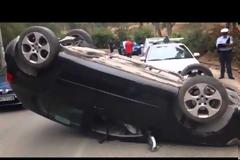 Πάτρα: Τούμπαρε αυτοκίνητο στο Δασύλλιο [video]