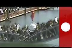 Απρόοπτο περιστατικό κατά τη διάρκεια ξενάγησης σε γέφυρα στην Κίνα