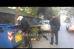 Λαμία: Σύλληψη ληστή μπροστά στην κάμερα του LamiaReport στο κέντρο της πόλης [video]