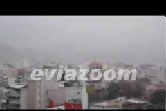 Η κακοκαιρία σάρωσε την Εύβοια [video]
