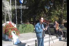 Χωρίς ...πολίτες η εκδήλωση στα Τρίκαλα που διοργάνωσε ο Δήμος Τρικκαίων για την επέτειο του Πολυτεχνείου [video]